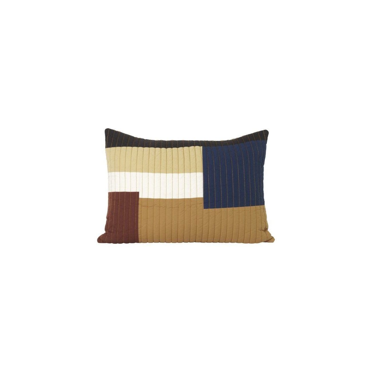 Ferm Living Shay Quilt Pillow Mustard, 60x40 cm