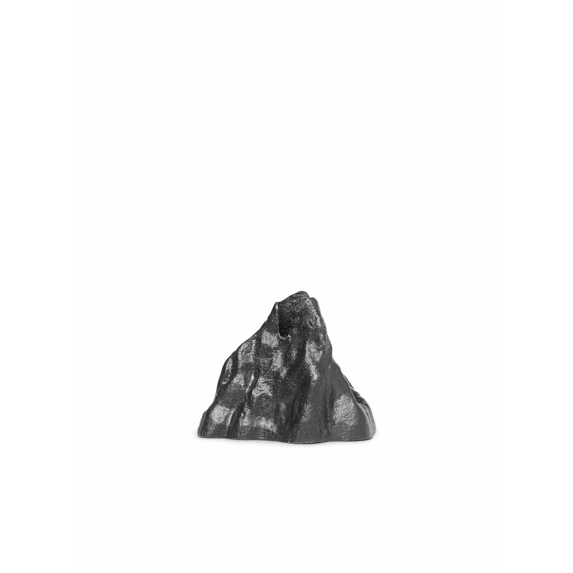 Ferm Living Stone Candle har litet, svart aluminium