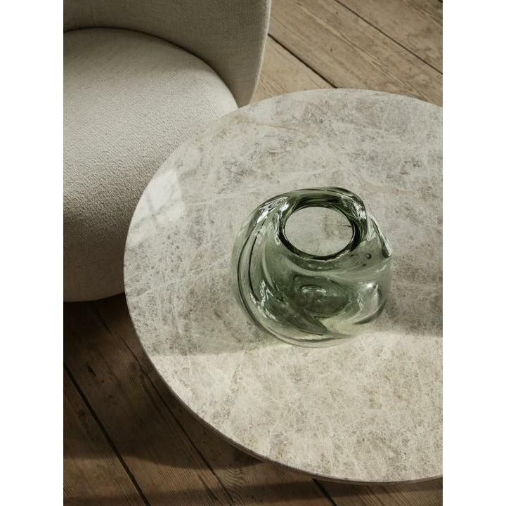 Ferm Living Water Swirl Vase Rund Recycled, 16 Cm