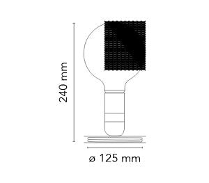 Flos Lampadina LED -bordslampa, grönt