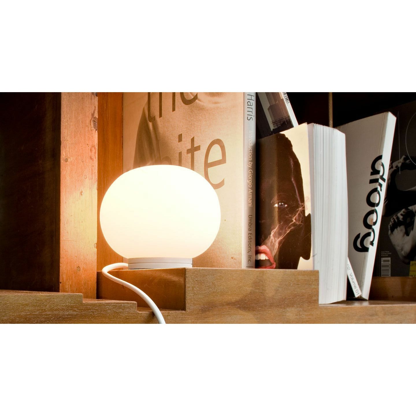 FLOS Mini Glo-Ball bordslampa med Abrewer