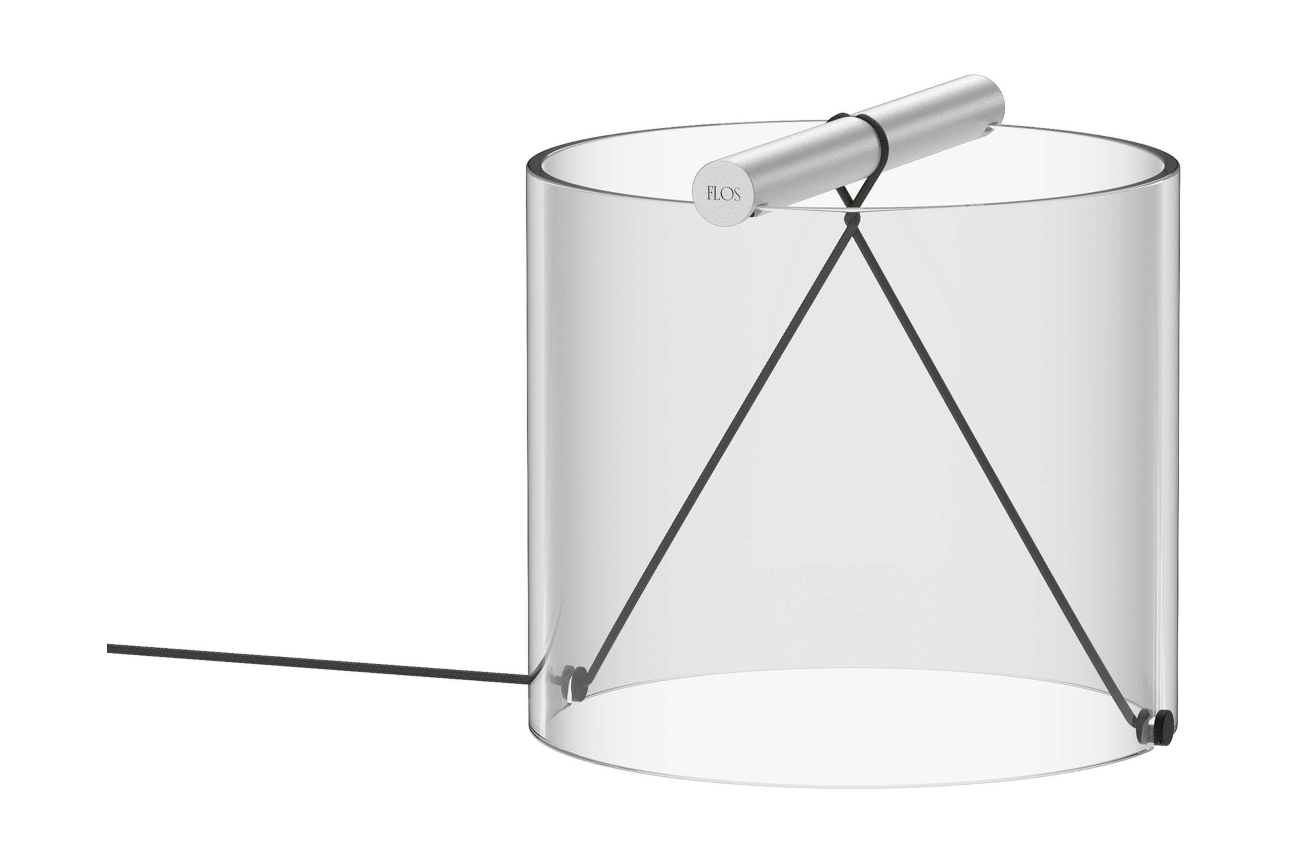 Flos Två-Tie T1-bordslampa, aluminium