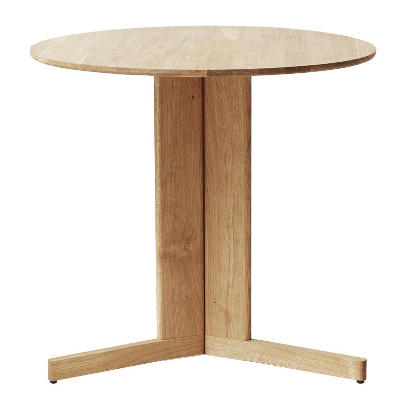 Form&Refine Trefoil Table Ø75 cm, vit oljeek