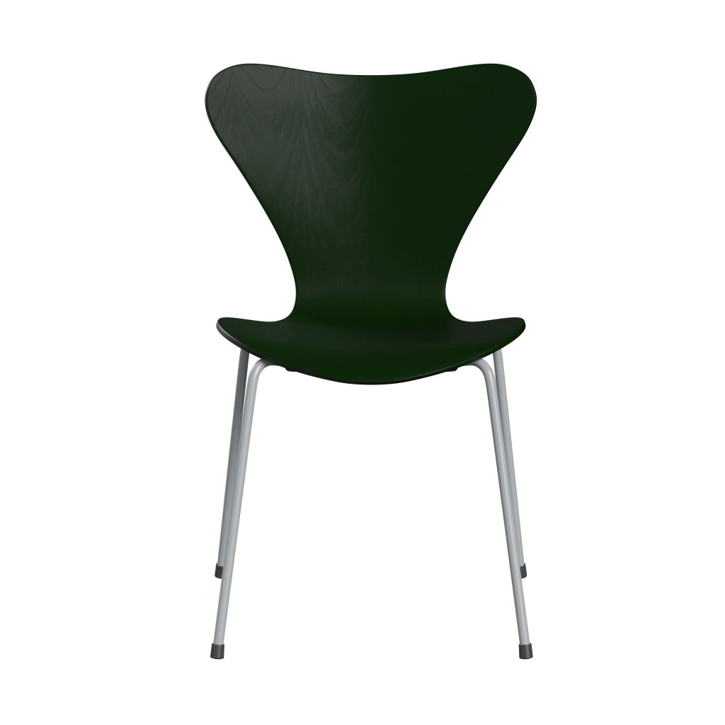Fritz Hansen 3107 Shell Chair, Silver Grey/Colored Ask Evergreen