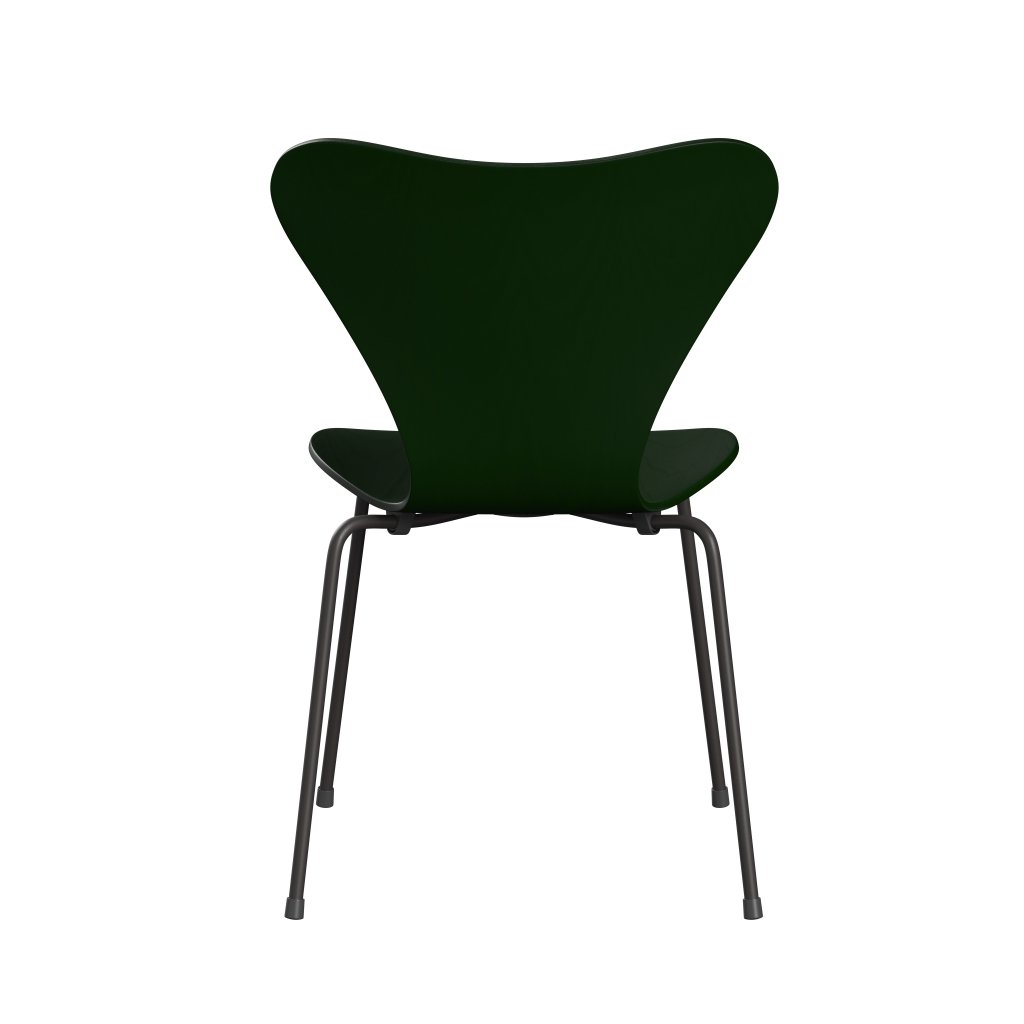 Fritz Hansen 3107 Shell Chair, Warm Graphite/Colored Ask Evergreen