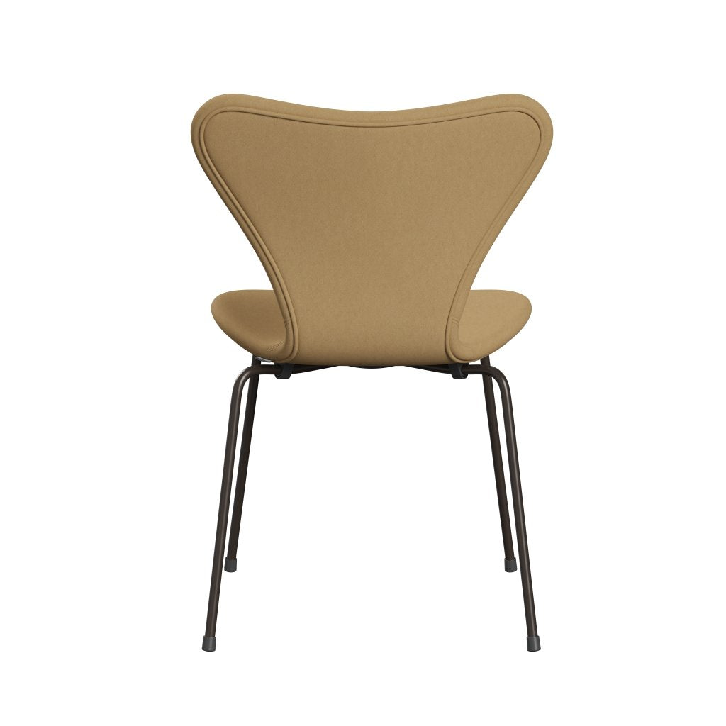 Fritz Hansen 3107 stol helt vadderad, brun brons/komfort beige (C00280)