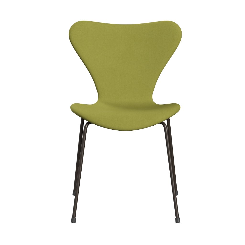 Fritz Hansen 3107 Stol Fuldpolstret, Brown Bronze/Comfort Beige/Grøn