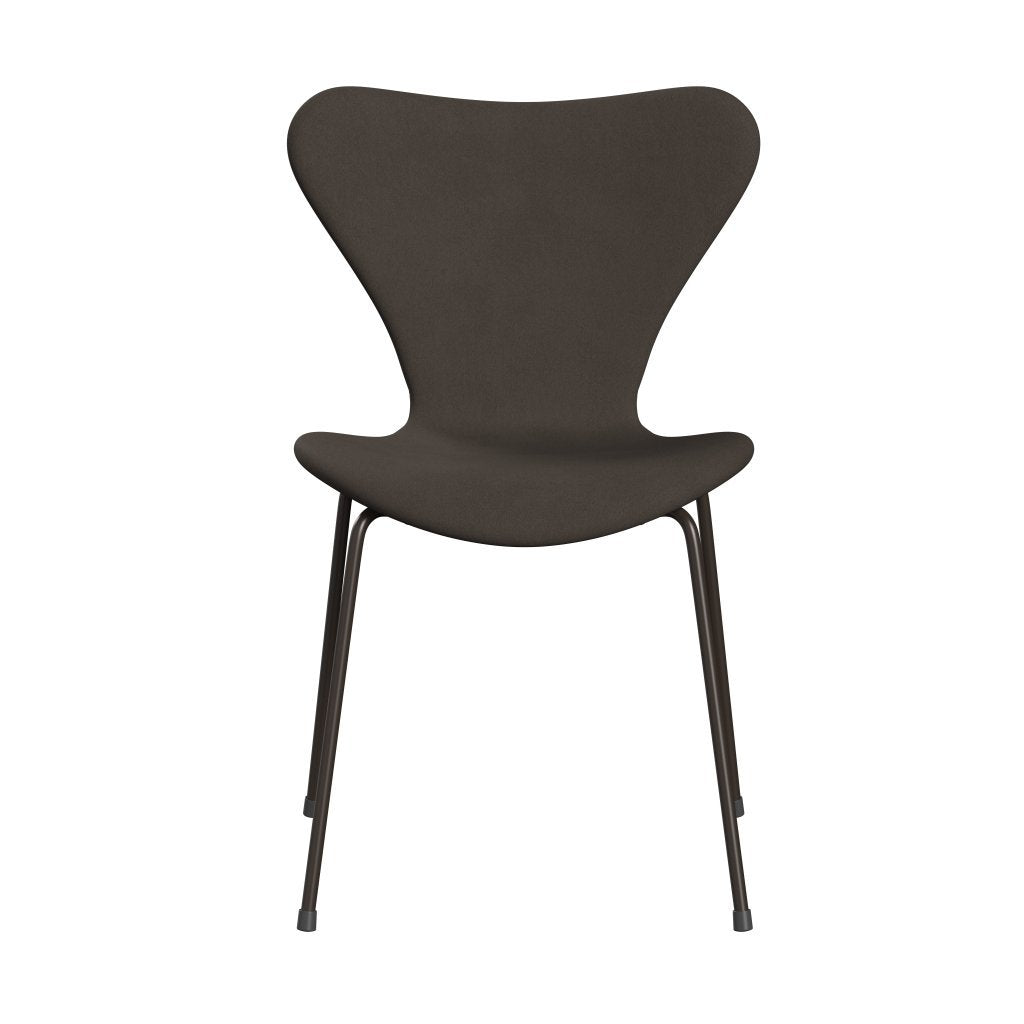 Fritz Hansen 3107 stol helt vadderad, brun brons/komfort grå (C61014)