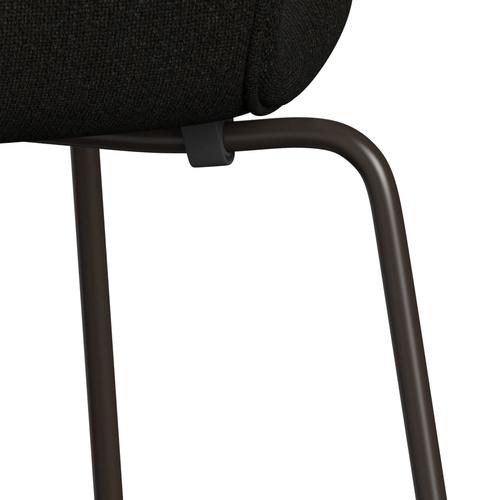 Fritz Hansen 3107 stol helt vadderad, brun brons/hallingdal brun/mörkgrå