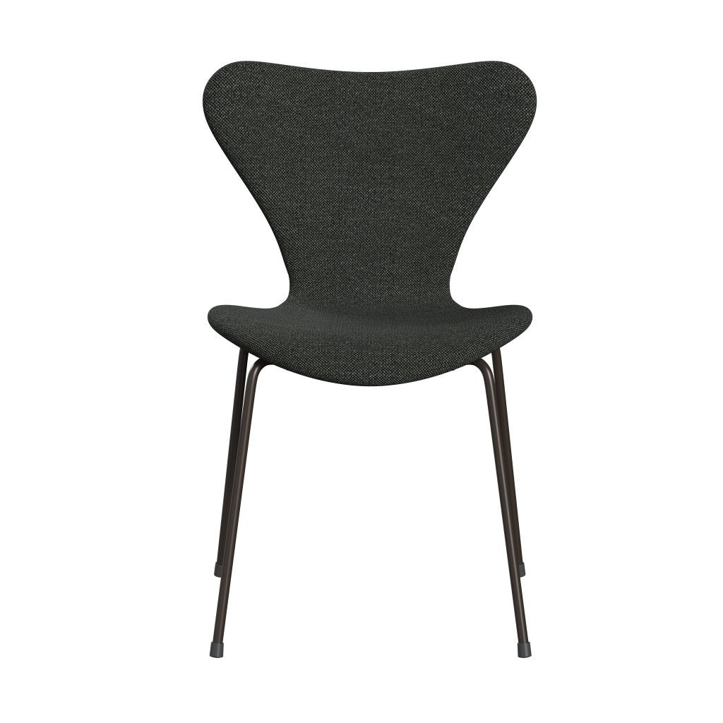 Fritz Hansen 3107 Stol Fuldpolstret, Brown Bronze/Hallingdal Sort/Grå (Hal368)