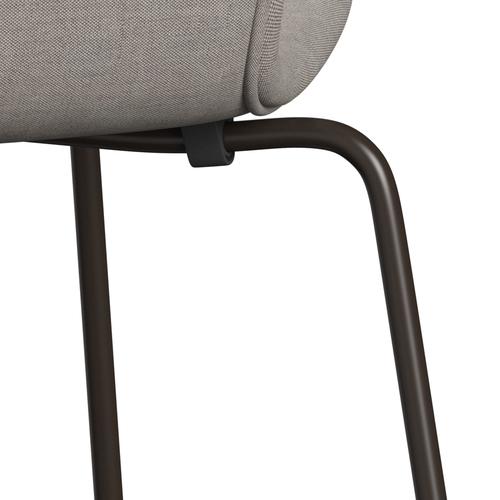 Fritz Hansen 3107 stol helt vadderad, brun brons/remix grå (REM126)
