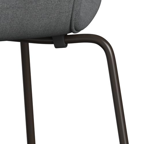 Fritz Hansen 3107 stol helt vadderad, brun brons/remix grå (REM143)