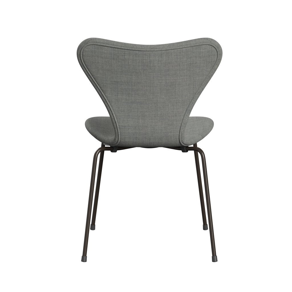 Fritz Hansen 3107 Stol Fuldpolstret, Brown Bronze/Remix Lys Grå