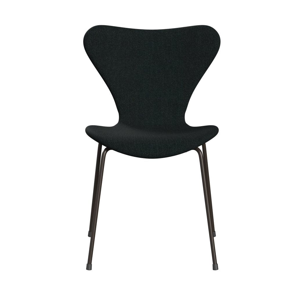 Fritz Hansen 3107 Stol Fuldpolstret, Brown Bronze/Remix Sort (Rem183)