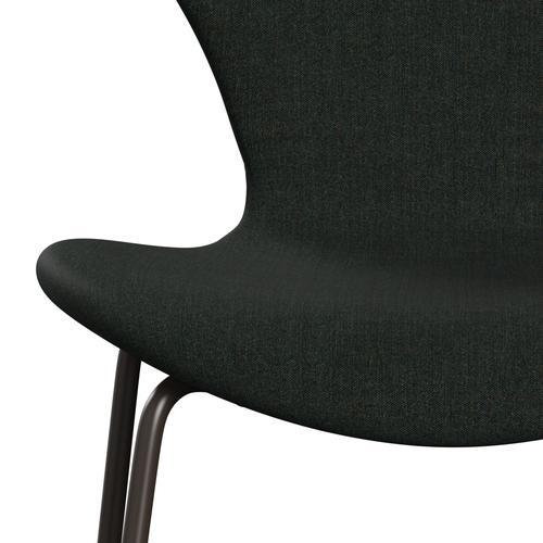 Fritz Hansen 3107 stol helt vadderad, brun brons/remix svart (REM973)