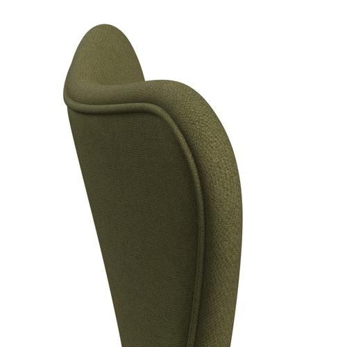 Fritz Hansen 3107 stol helt vadderad, brun brons/tonus dammad grön