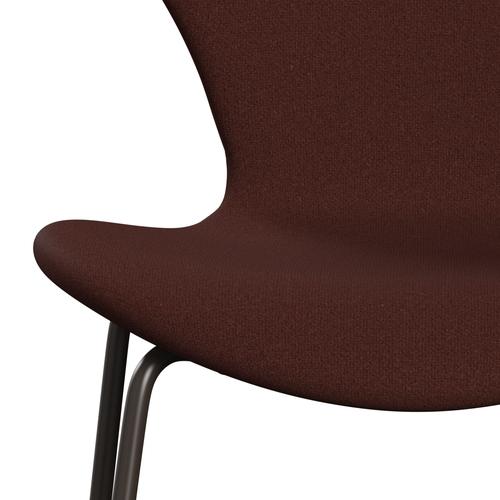 Fritz Hansen 3107 stol helt vadderad, brun brons/tonus varm brun (Tont374)
