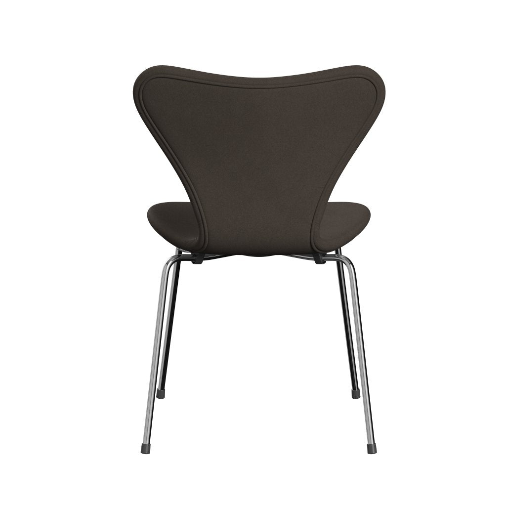 Fritz Hansen 3107 stol helt vadderad, kromad stål/komfortgrå (C61014)