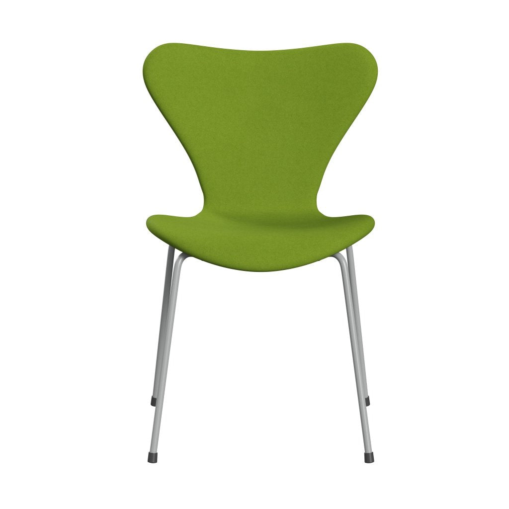 Fritz Hansen 3107 stol helt vadderad, nio grå/komfortgrön (C68011)