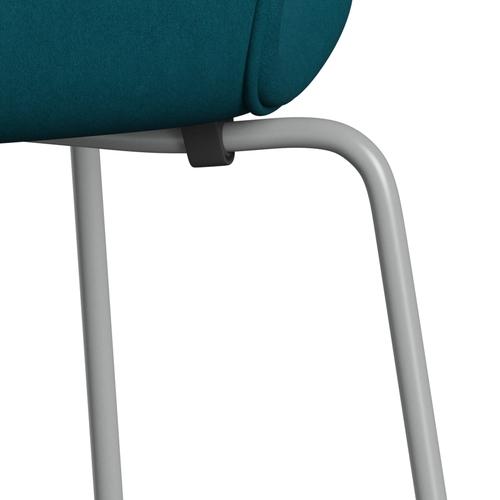 Fritz Hansen 3107 stol helt vadderad, nio grå/komfortgrön/blå