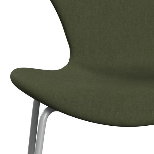 Fritz Hansen 3107 stol helt vadderad, nio grå/komfortgrön/grå