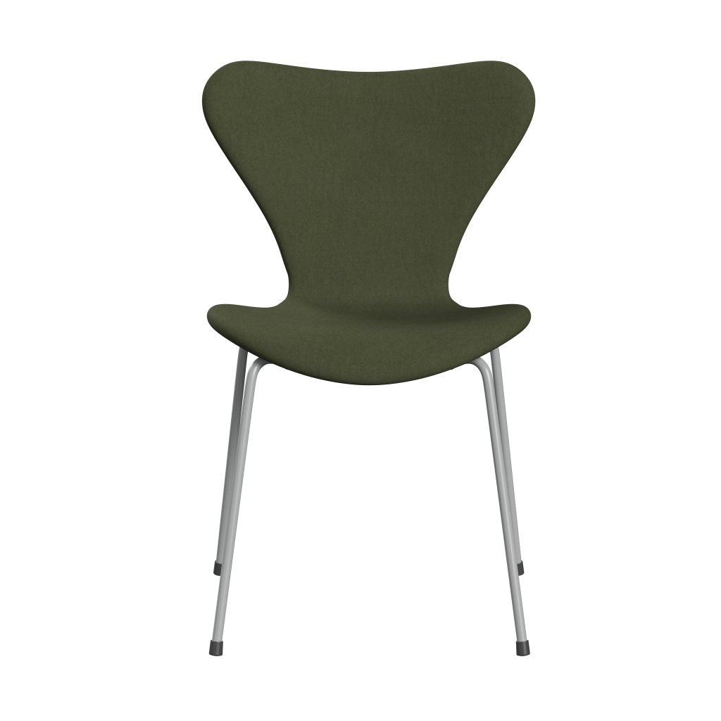 Fritz Hansen 3107 stol helt vadderad, nio grå/komfortgrön/grå