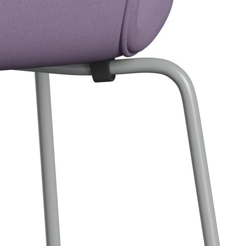 Fritz Hansen 3107 stol helt vadderad, nio grå/komfort vit/lätt lila
