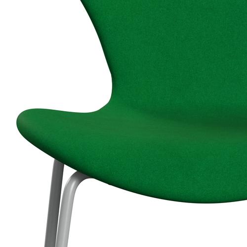 Fritz Hansen 3107 stol helt vadderad, nio grå/divina gräsgrön