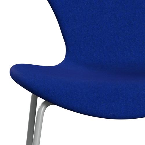 Fritz Hansen 3107 stol helt vadderad, nio grå/divina melange elektrisk blå