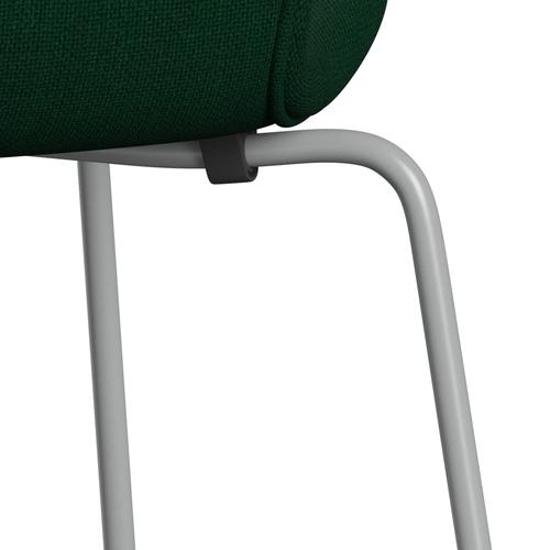 Fritz Hansen 3107 stol helt vadderad, nio grå/hallingdal glasgrön
