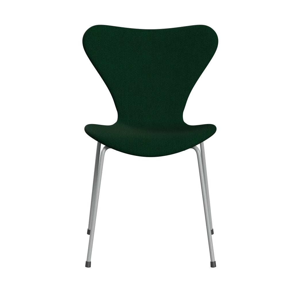 Fritz Hansen 3107 stol helt vadderad, nio grå/hallingdal glasgrön
