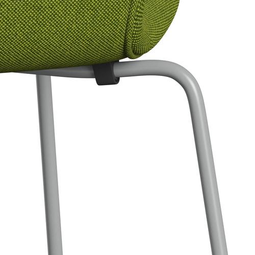 Fritz Hansen 3107 stol helt vadderad, nio grå/hallingdal grön