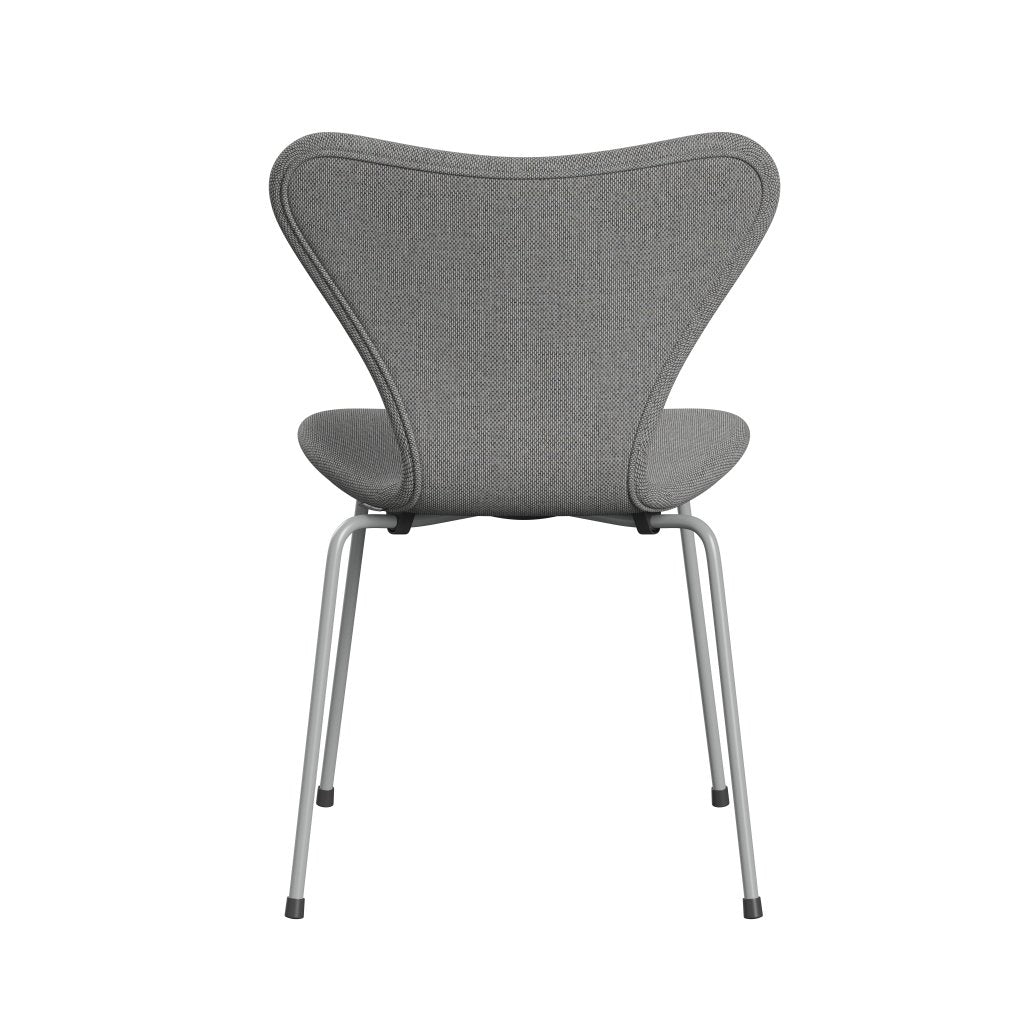 Fritz Hansen 3107 stol helt vadderad, nio grå/omväg av vit/naturlig