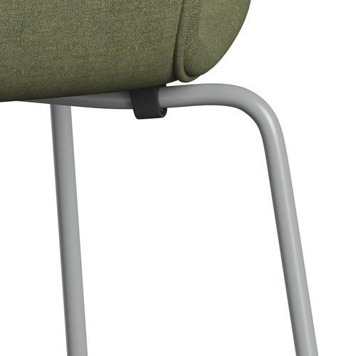 Fritz Hansen 3107 stol helt vadderad, nio grå/remix grön
