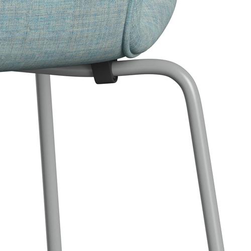 Fritz Hansen 3107 stol helt vadderad, nio grå/remix ljusblå