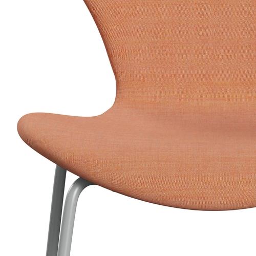 Fritz Hansen 3107 stol helt vadderad, nio grå/remix dammig orange