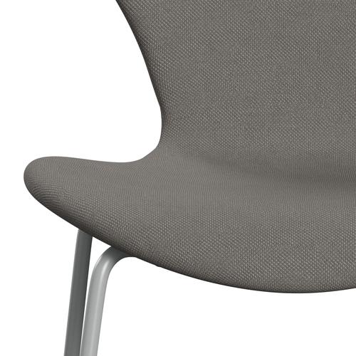 Fritz Hansen 3107 stol helt vadderad, nio grå/stålcut medium grå