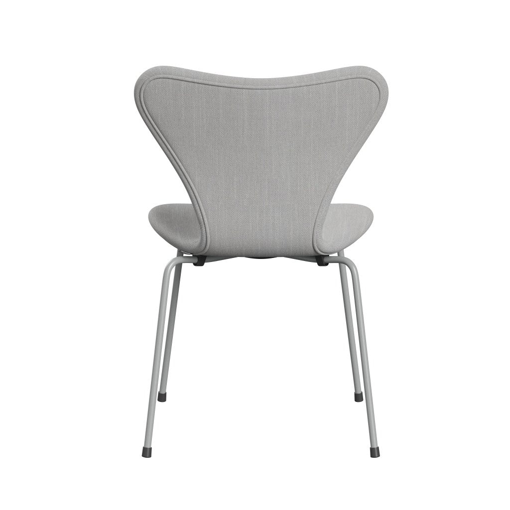 Fritz Hansen 3107 stol helt vadderad, nio grå/sunniva 2 naturlig/ljusgrå
