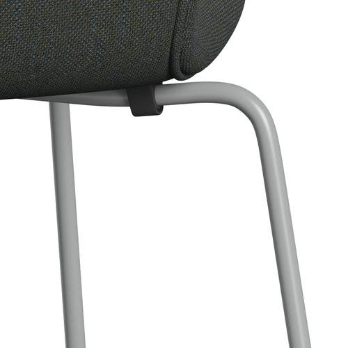 Fritz Hansen 3107 stol helt vadderad, nio grå/sunniva 2 marinblå/oliv