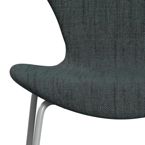 Fritz Hansen 3107 stol helt vadderad, nio grå/sunniva 2 svart/ljusblå