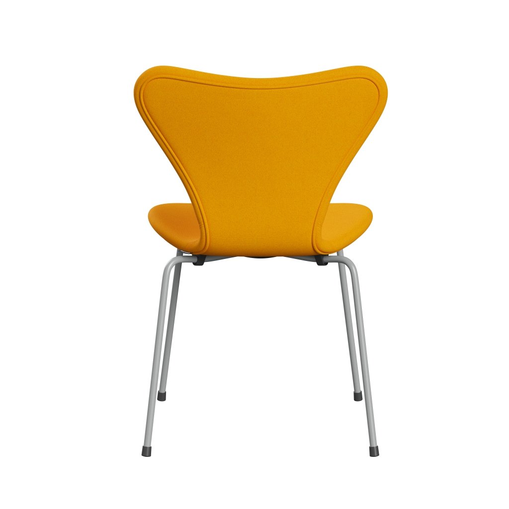 Fritz Hansen 3107 stol helt vadderad, nio grå/tonus gul orange