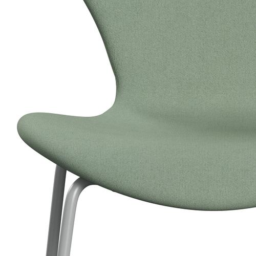 Fritz Hansen 3107 stol helt vadderad, nio grå/tonus mintgrön