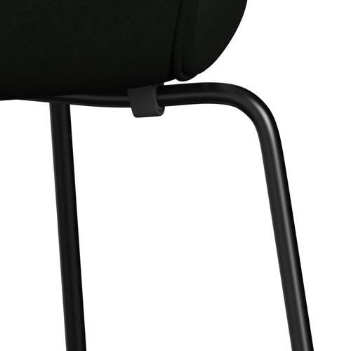 Fritz Hansen 3107 Stol Fuldpolstret, Sort/Comfort Sort (C60009)