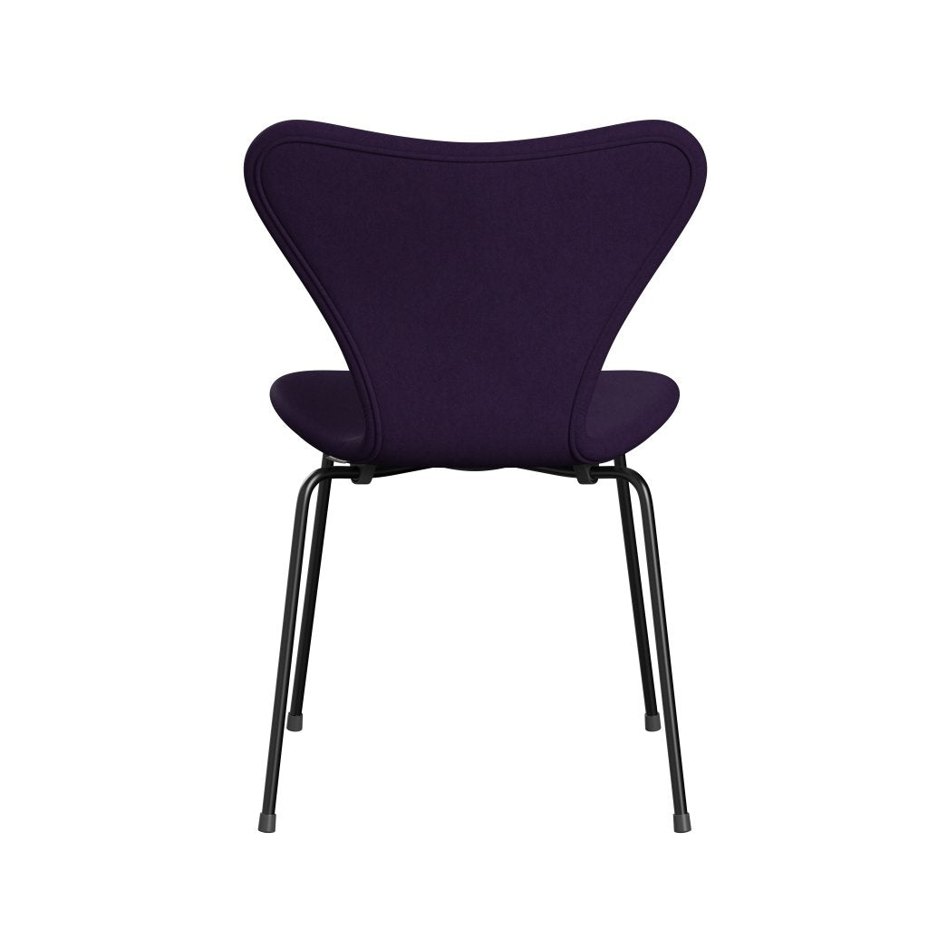 Fritz Hansen 3107 Stol Fuldpolstret, Sort/Comfort Mørk Lilla