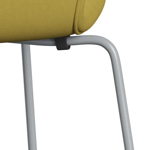 Fritz Hansen 3107 stol helt vadderad, silvergrå/komfortlätt sand (C01049)