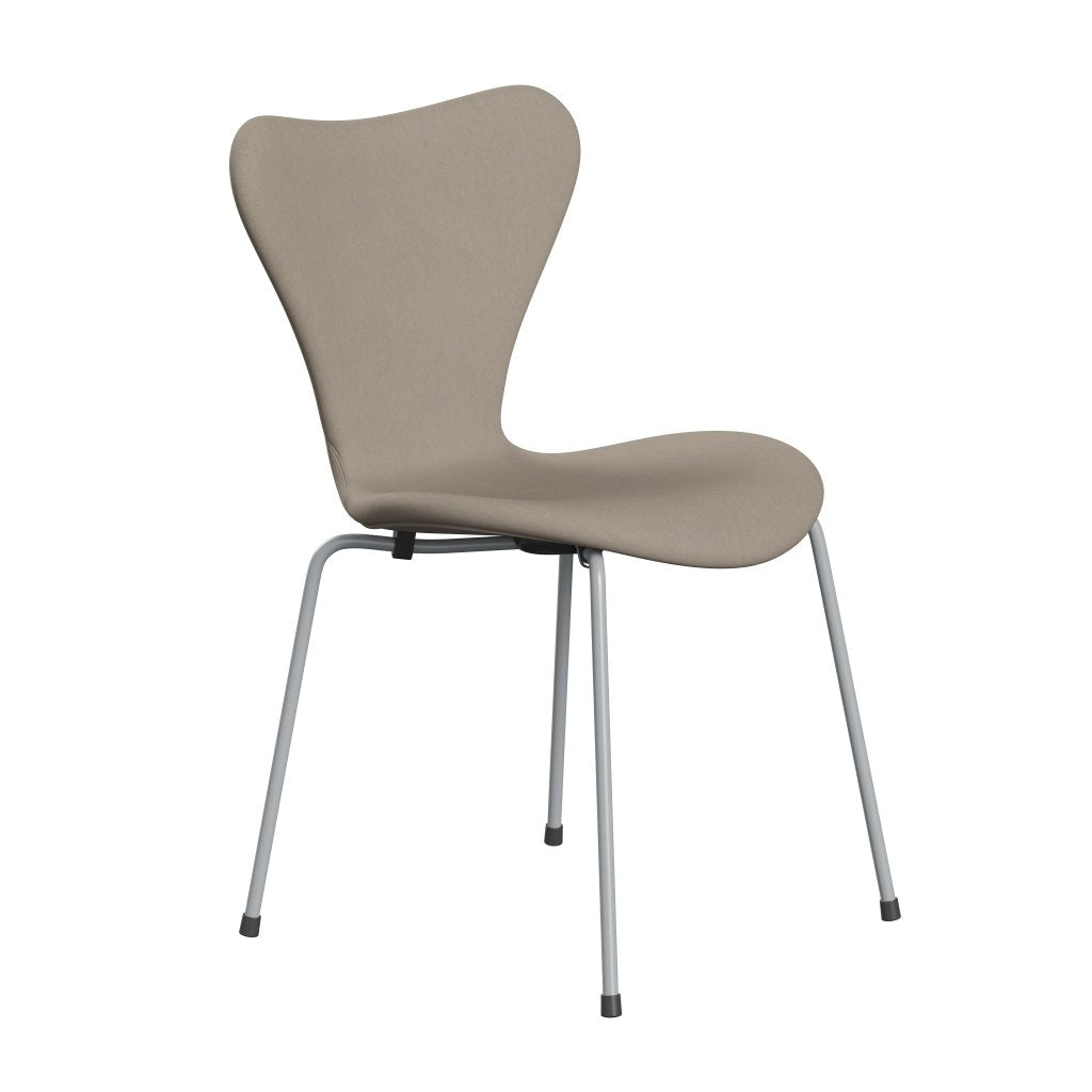 Fritz Hansen 3107 stol helt vadderad, silvergrå/komfort vit grå