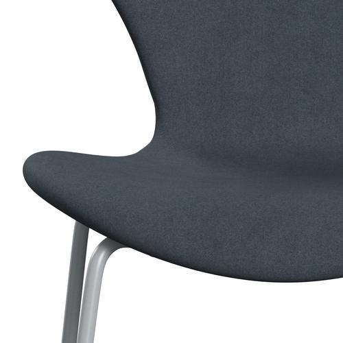 Fritz Hansen 3107 stol helt vadderad, silvergrå/divina grå
