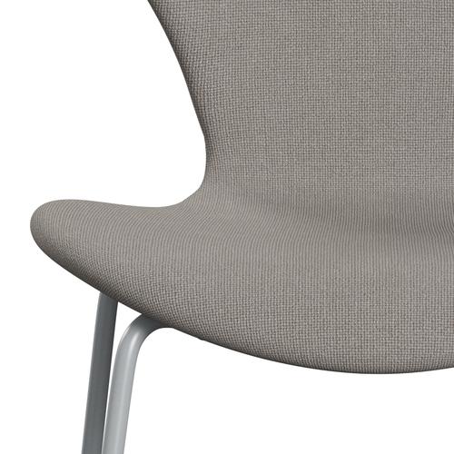 Fritz Hansen 3107 Stol Fuldpolstret, Silver Grey/Hallingdal Lys Grå (Hal113)