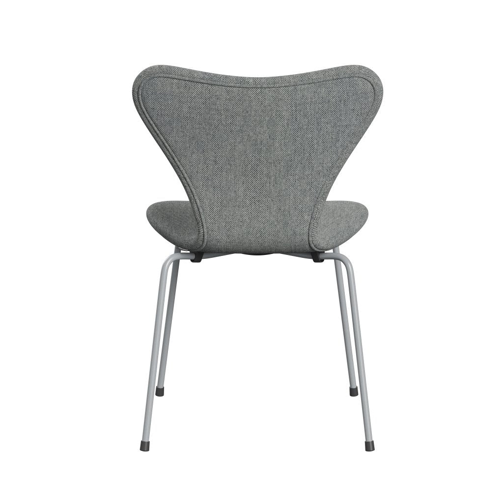 Fritz Hansen 3107 stol helt vadderad, silvergrå/hallingdal vit grå