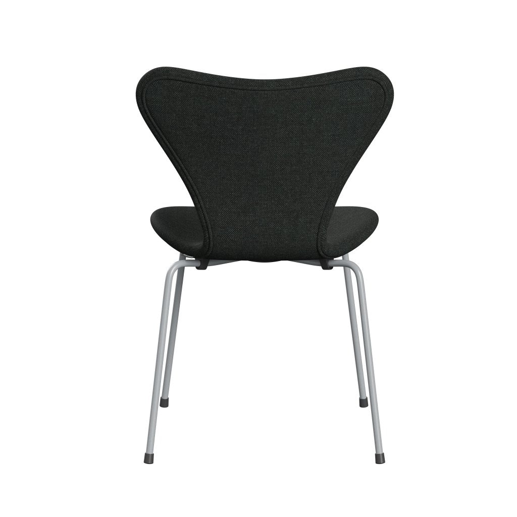 Fritz Hansen 3107 stol helt vadderad, silvergrå/omvägg svart/neutral